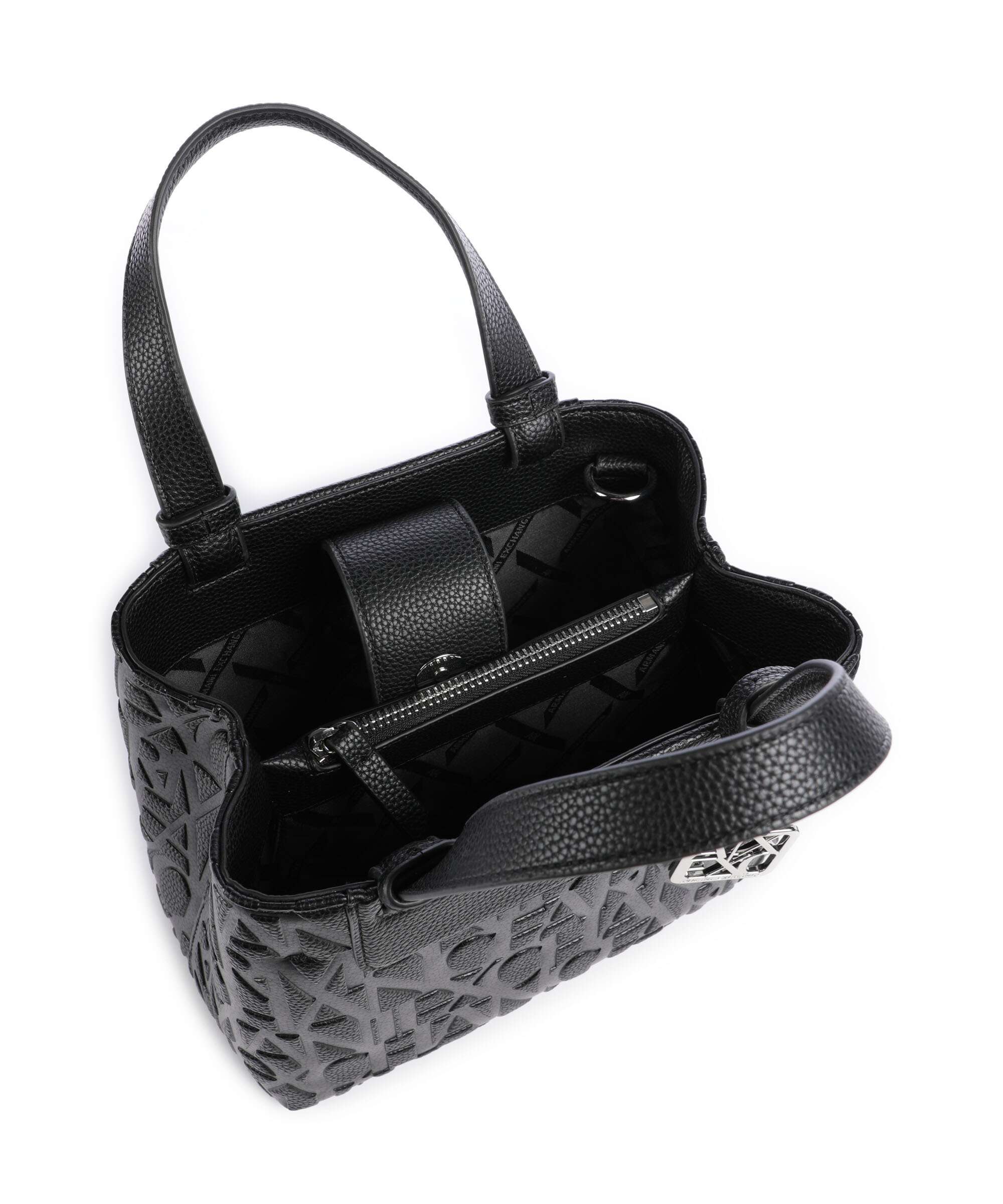 Armani Exchange Liz Monogram S Handbag black