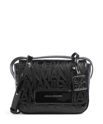 Armani Exchange Liz Patent Crossover väska black