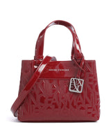 Armani Exchange Liz Patent S Handväskor red dahlia