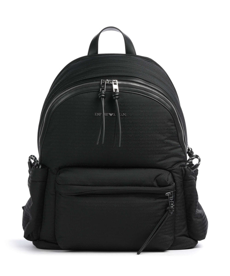 Emporio Armani Monogram Backpack black beauty