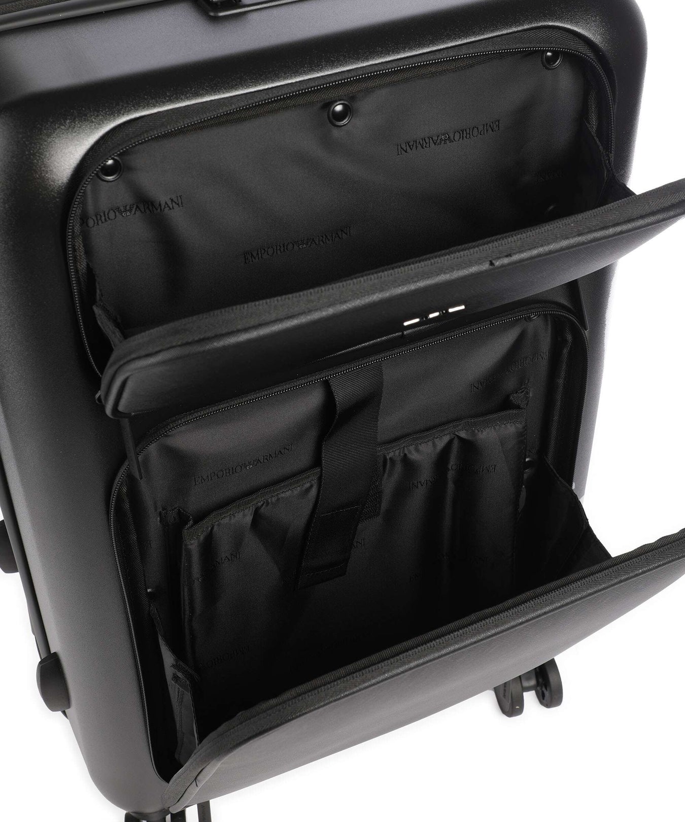 Emporio Armani Business Regenerated Spinner (4 wheels) black beauty