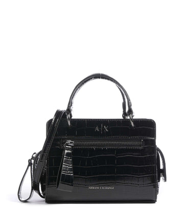Armani Exchange Diane Mini Croco Crossover väska black
