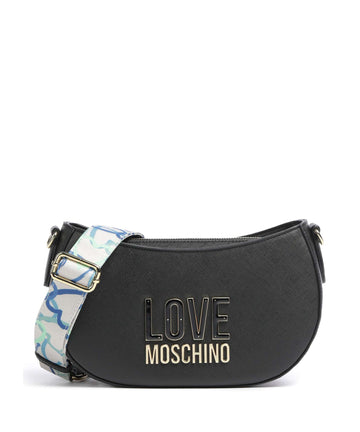 Love Moschino Jelly Logo Crossover väska nero