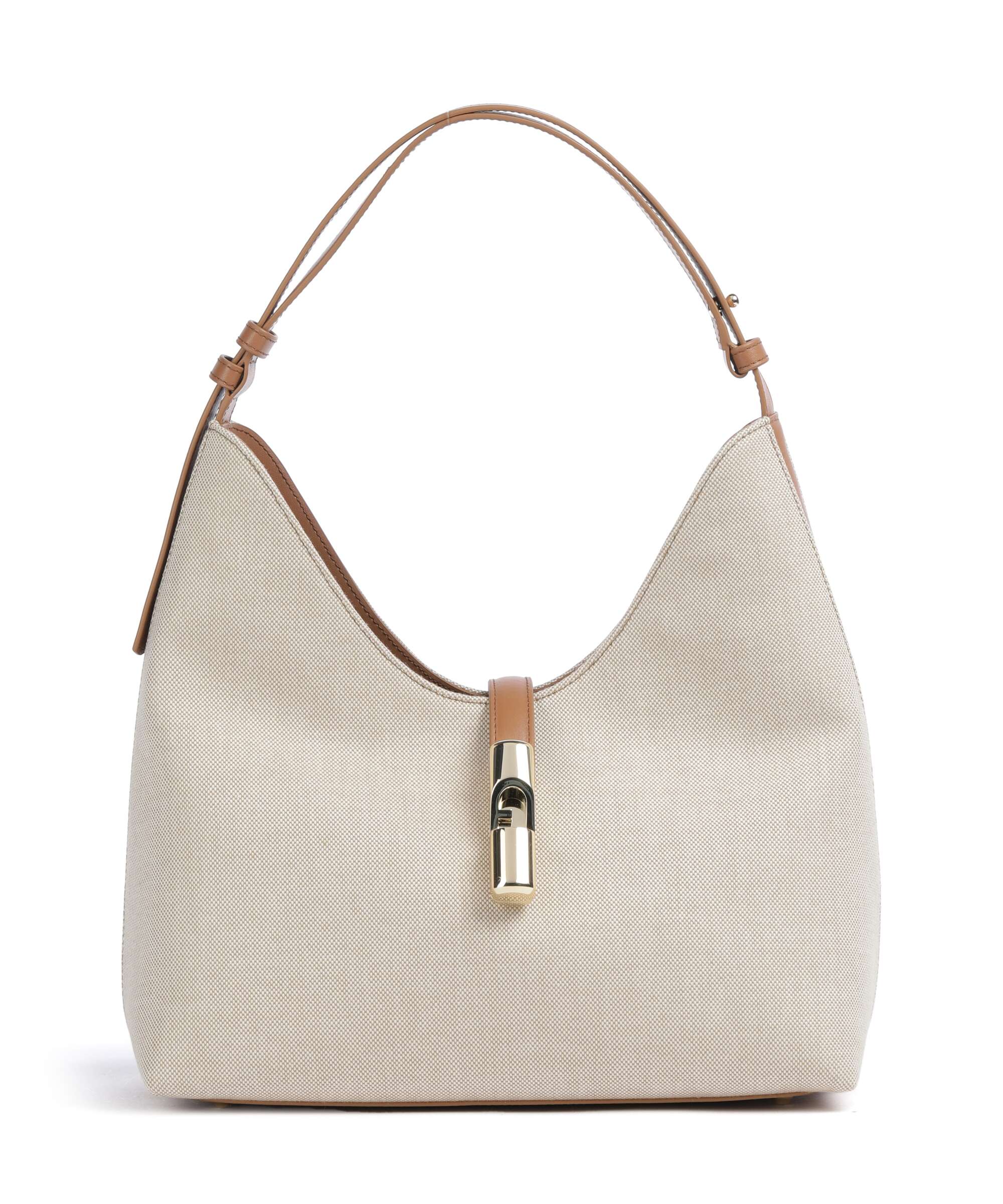 Furla Goccia M Hobo bag naturale/brandy