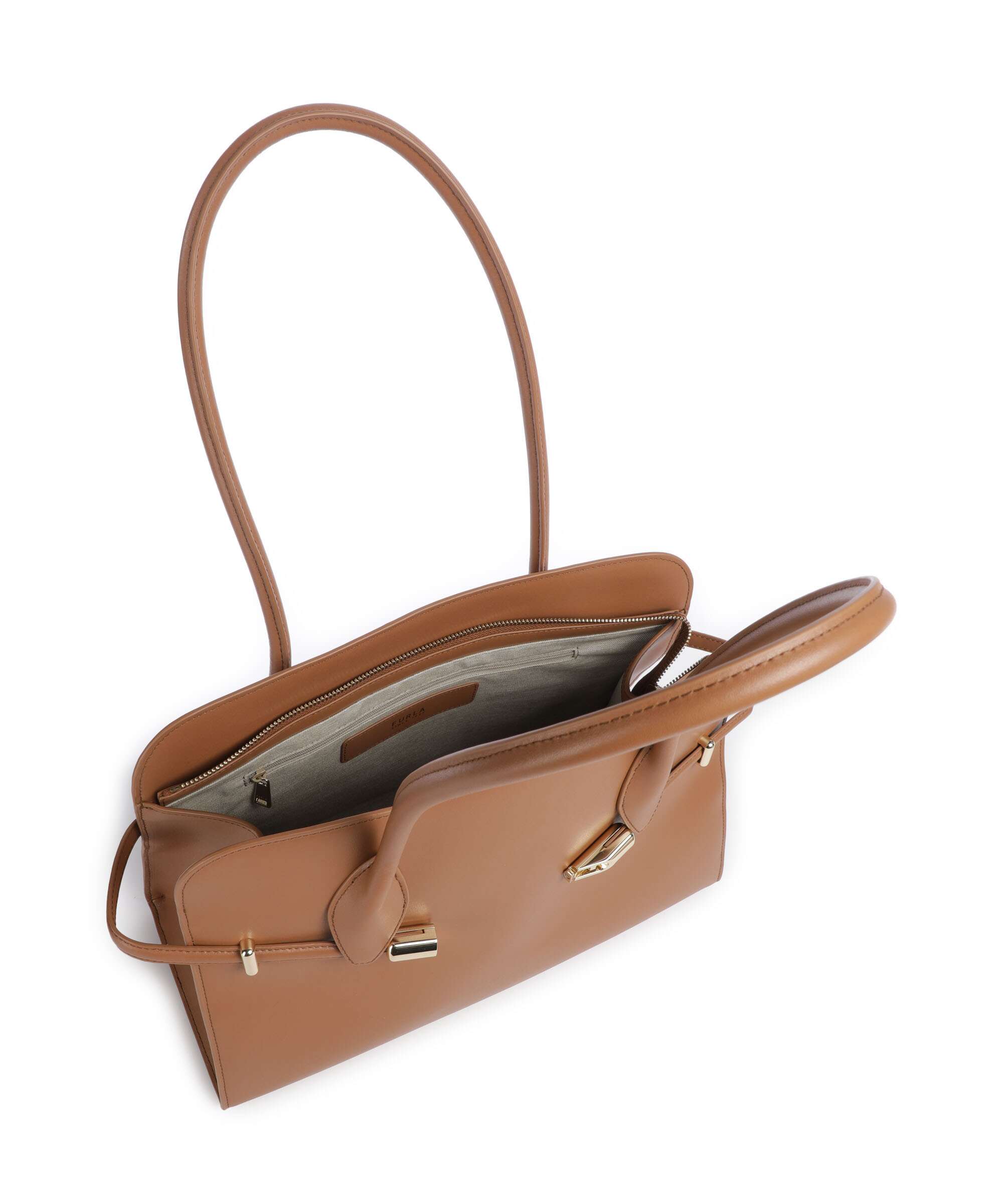 Furla Goccia M Tote bag brandy