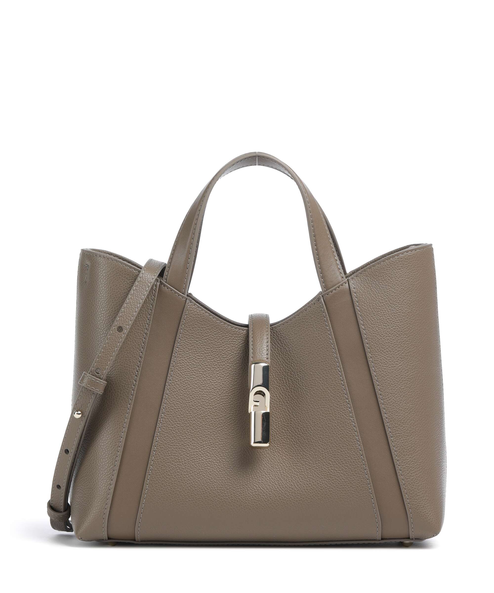 Furla Goccia S Handbag muddy gray