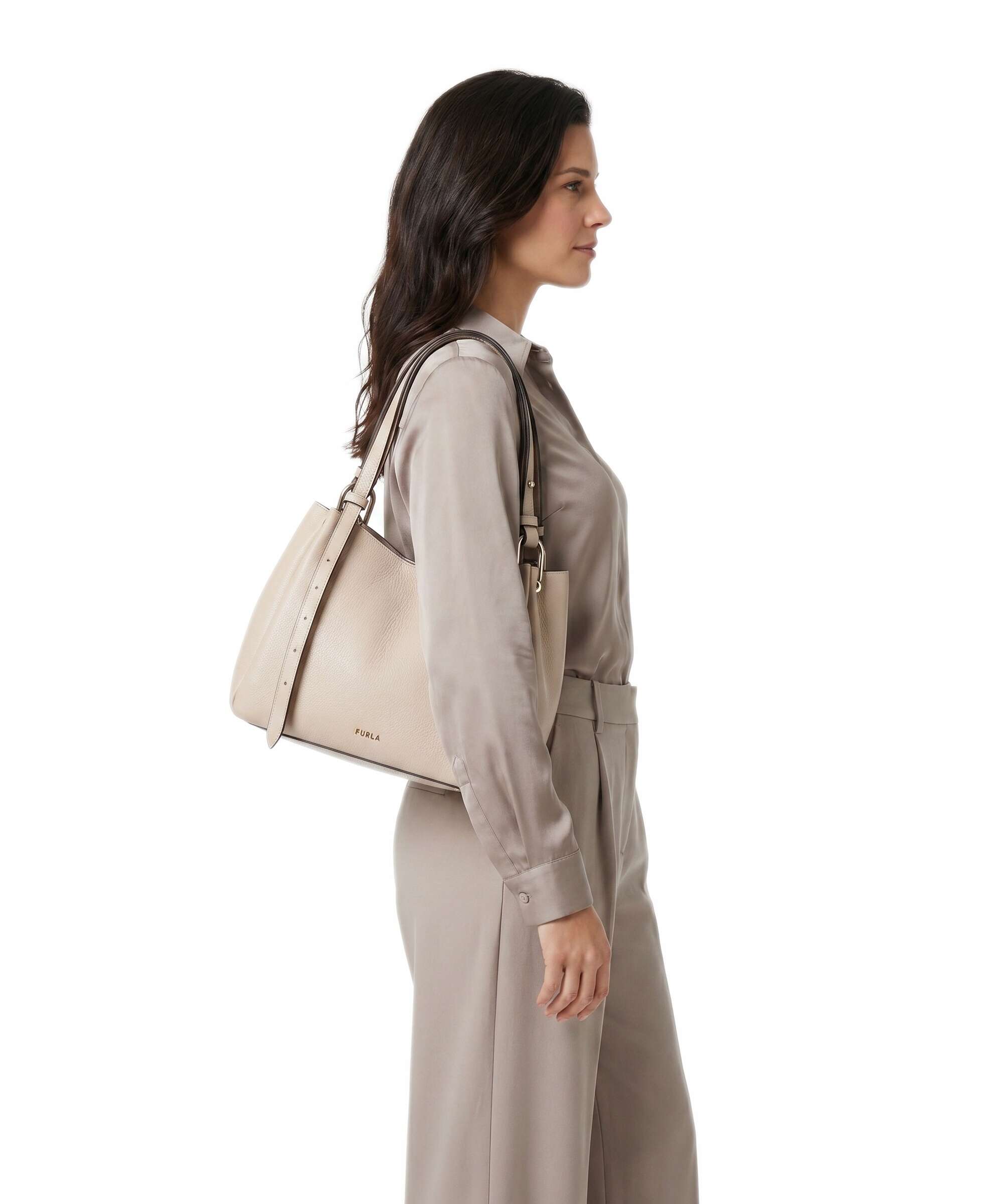 Furla Nuvola M Hobo bag cotone