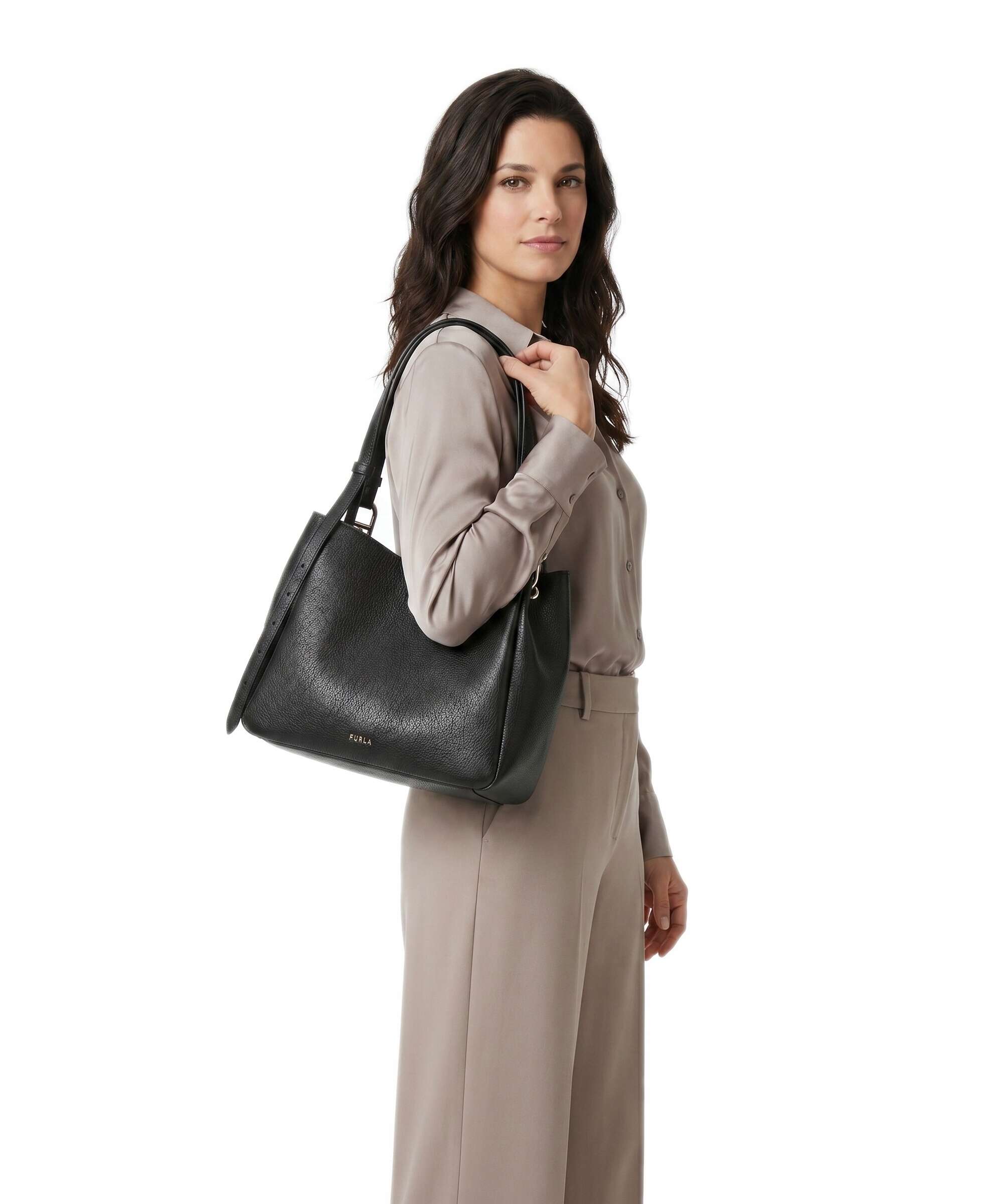 Furla Nuvola M Hobo bag nero