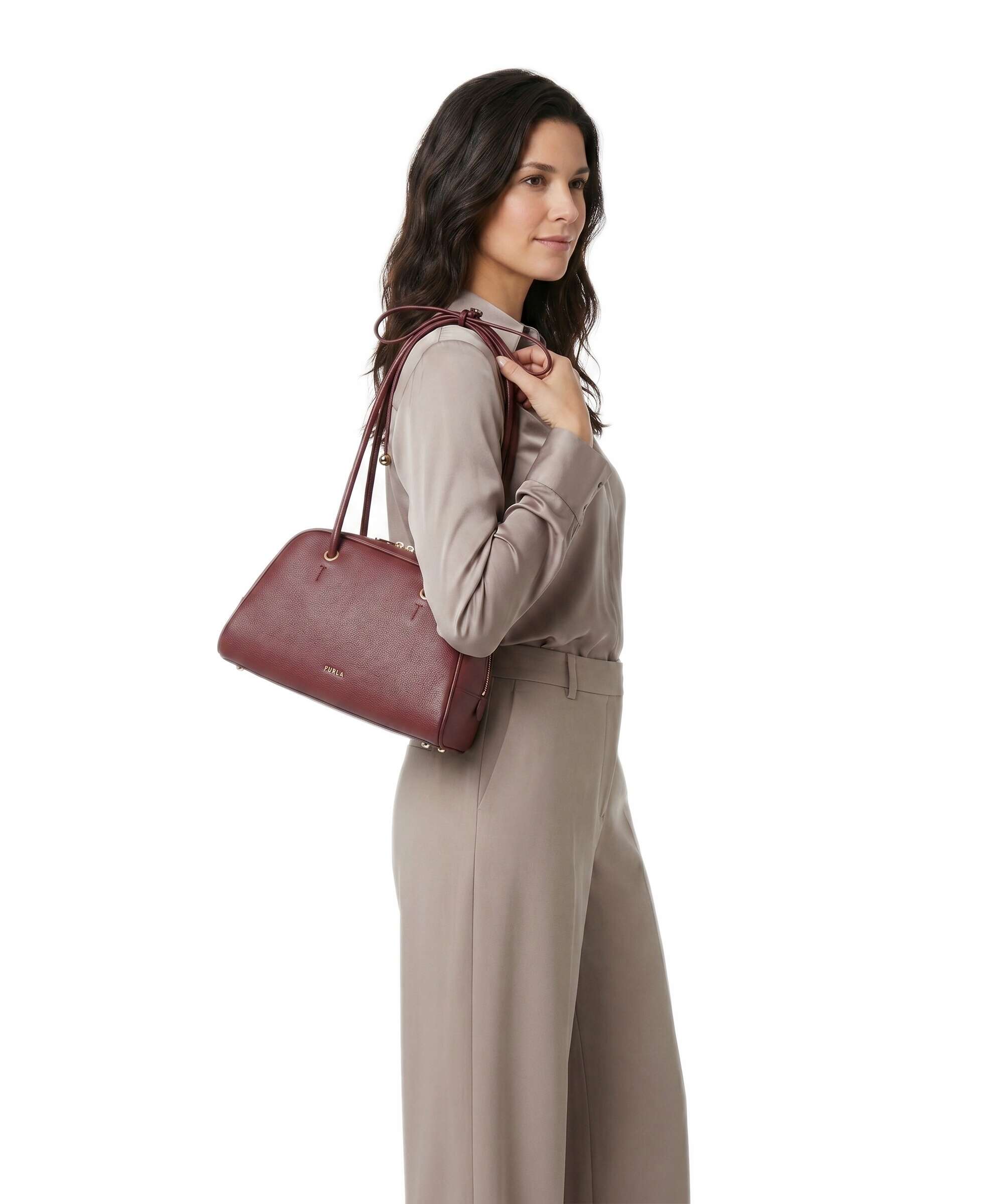 Furla Poppy M Shoulder bag red apple