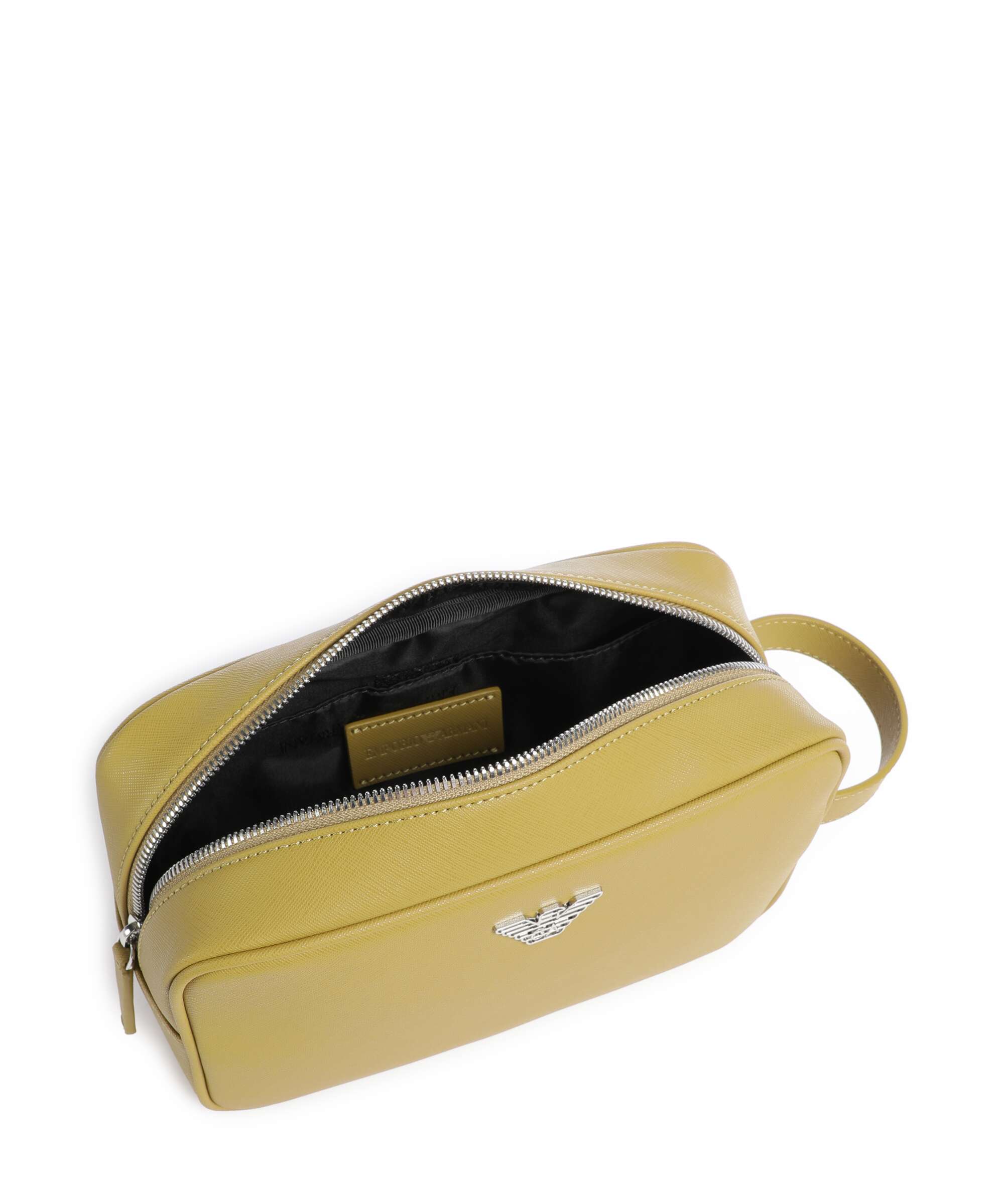 Emporio Armani Business Regenerated Toiletry bag ecru olive