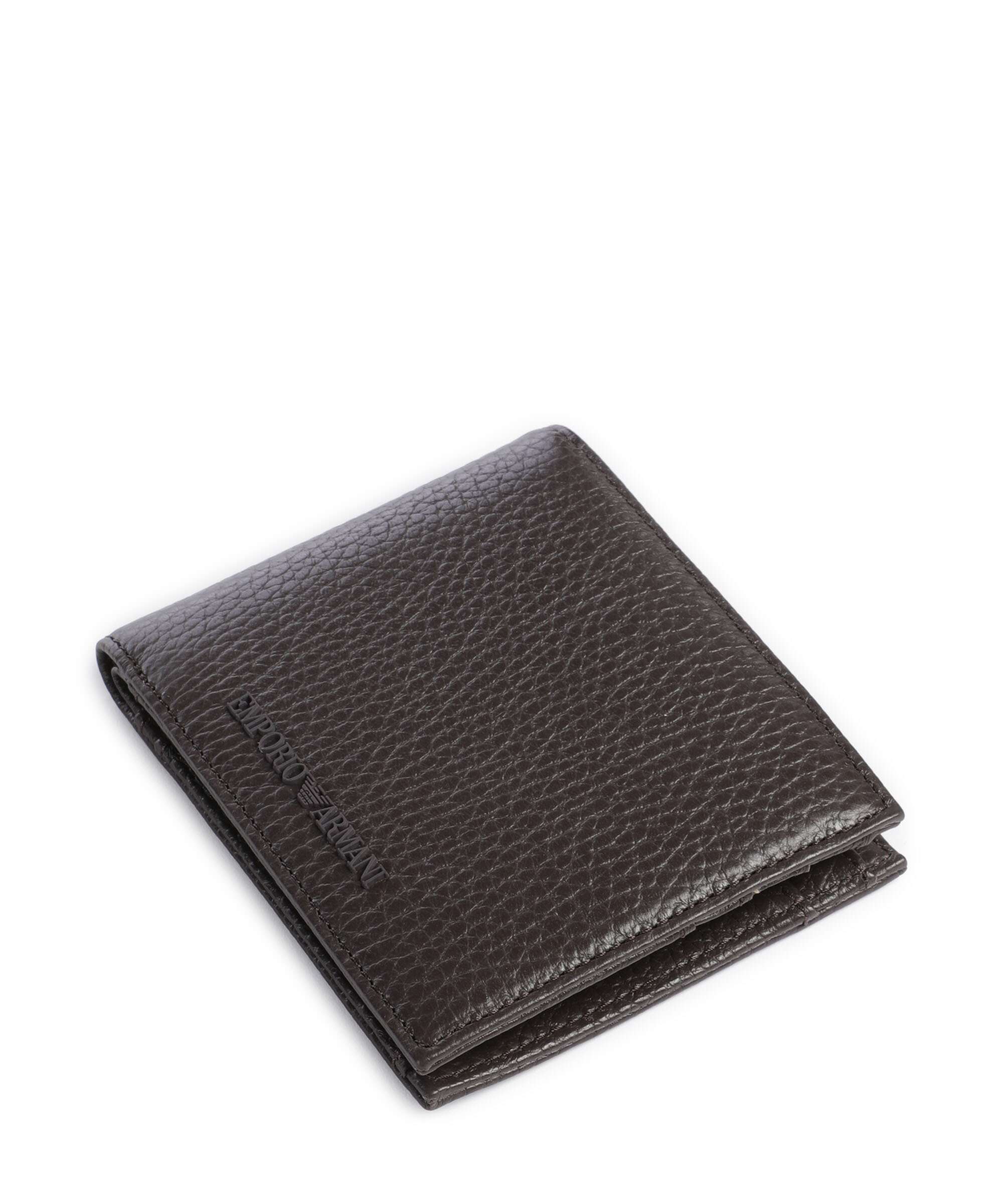 Emporio Armani Business Regenerated Wallet black coffee