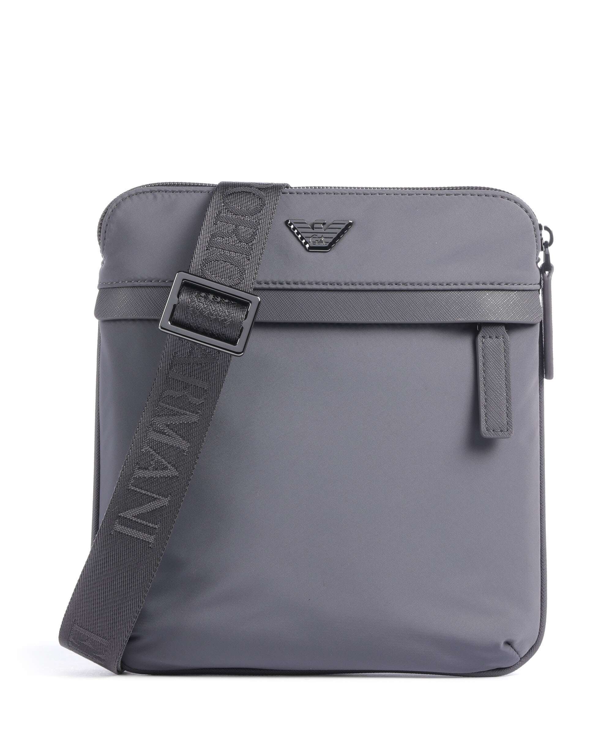 Emporio Armani Nylon Recycled Crossbody bag blackened pearl