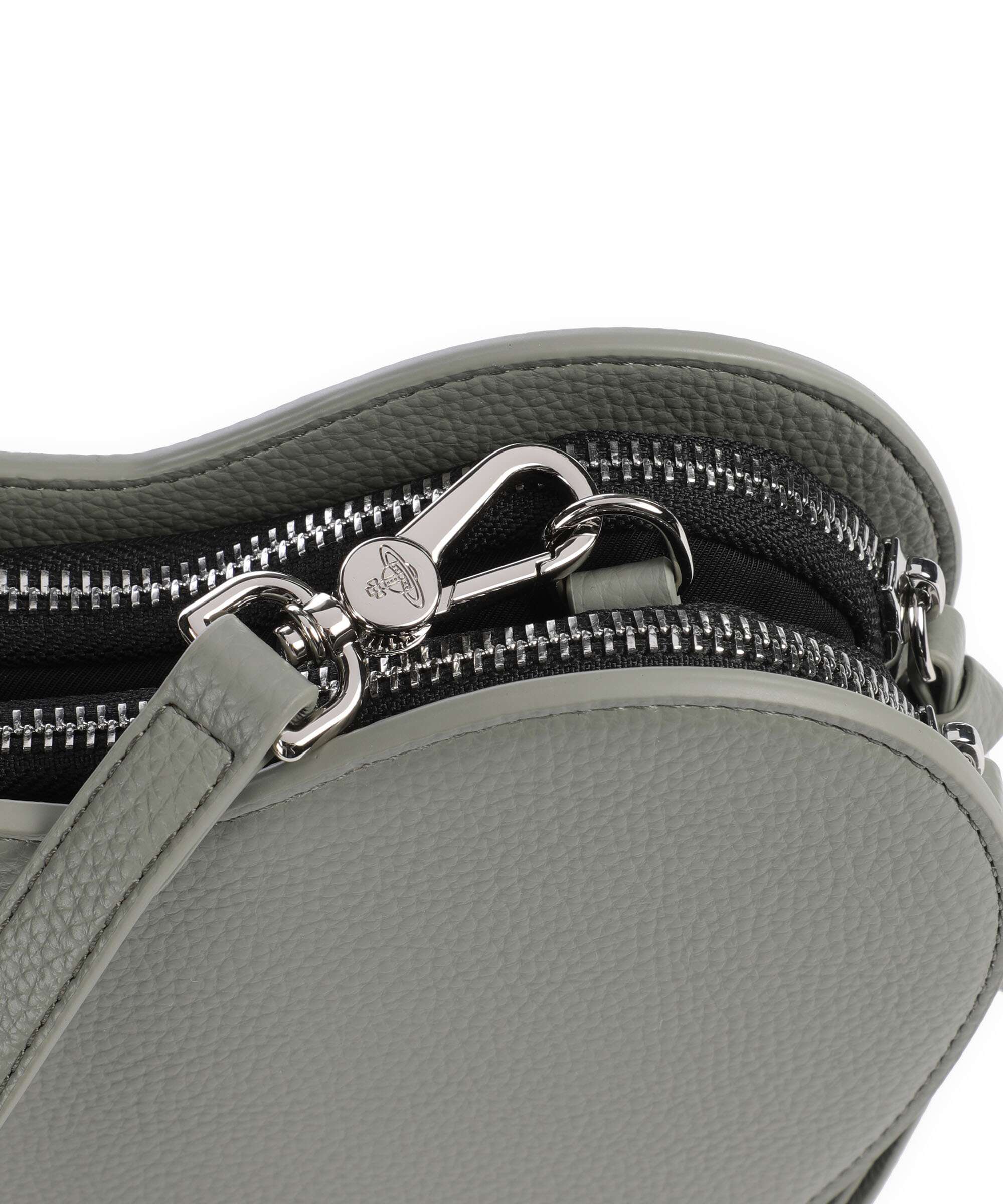 Vivienne Westwood Louise Heart Re-Vegan Grain Crossbody bag green