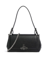 Vivienne Westwood Hazel Re-Vegan Grain Medium Axelremsväska black