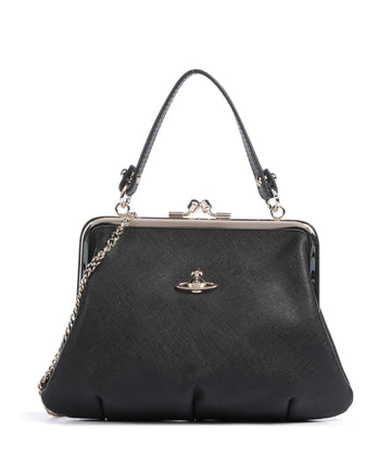 Vivienne Westwood Granny Frame Saffiano Crossover väska black