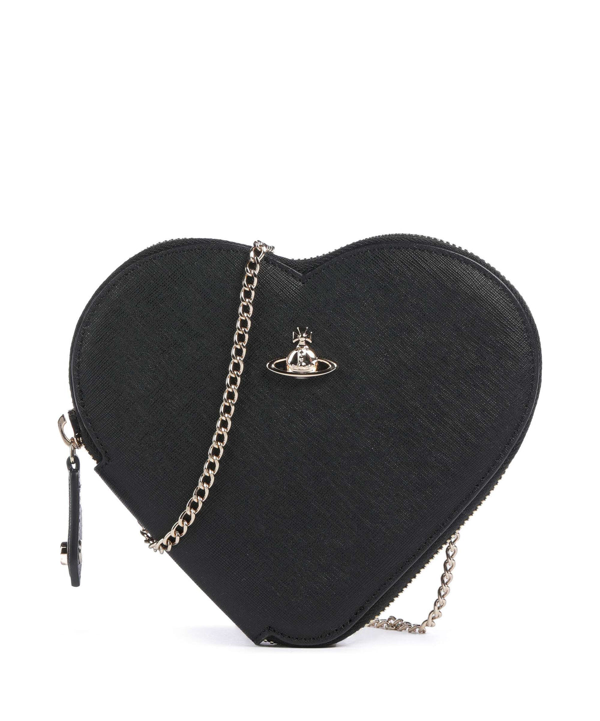 Vivienne Westwood Saffiano Heart Crossbody bag black