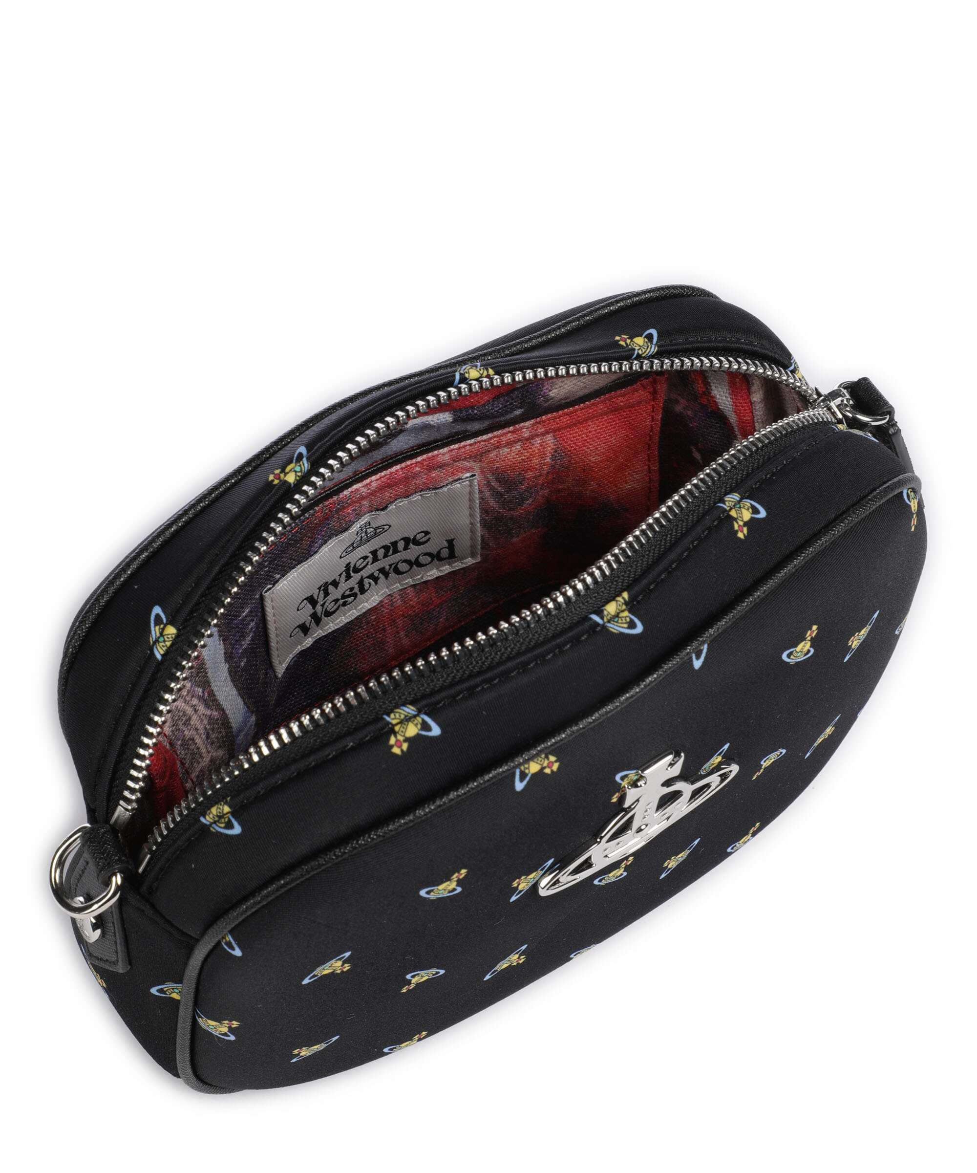 Vivienne Westwood Anna Neoprene Printed Crossbody bag black