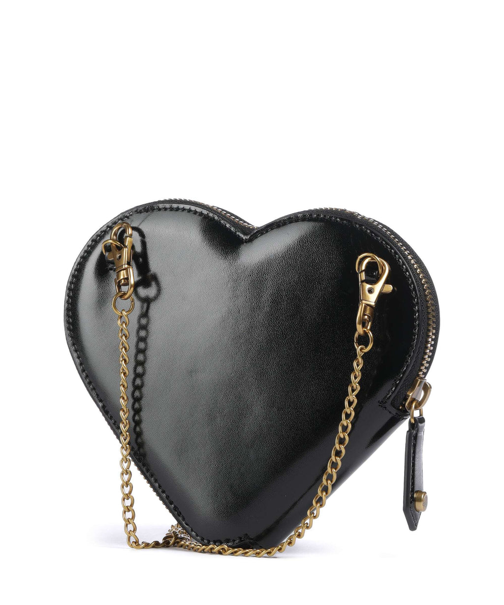 Vivienne Westwood Heart Shiny Patent Crossbody bag black
