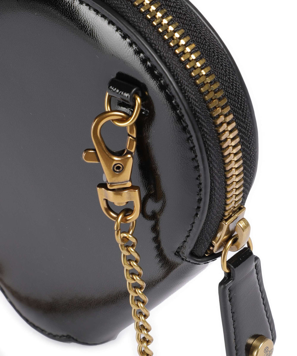 Vivienne Westwood Heart Shiny Patent Crossbody bag black