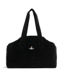 Vivienne Westwood Archive Velvet Large Shoppingväska black