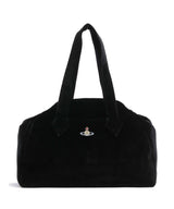 Vivienne Westwood Archive Velvet Large Shoppingväska black