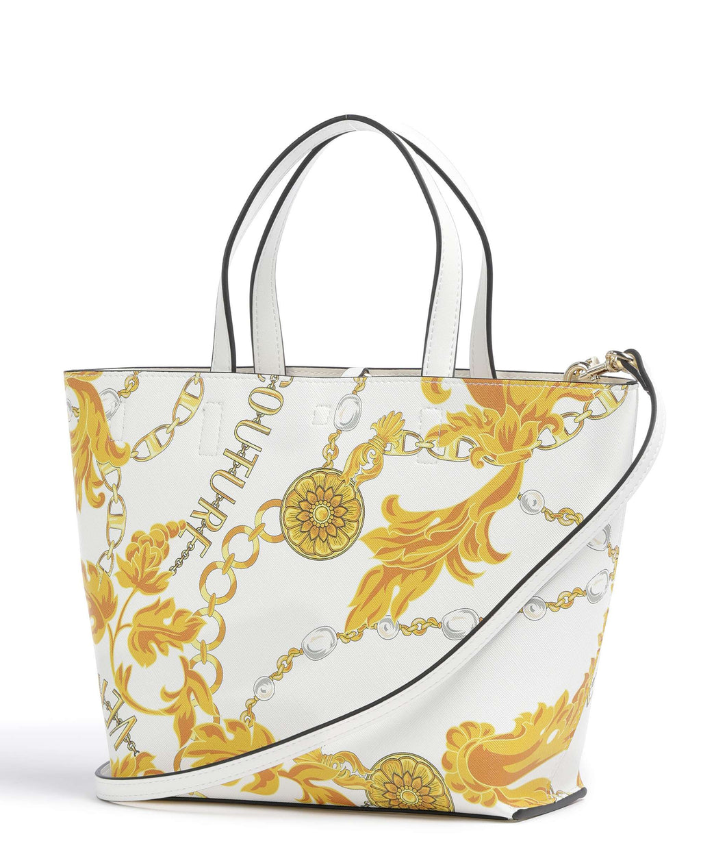 Versace Jeans Couture Reversible Shopper Handbag white/gold