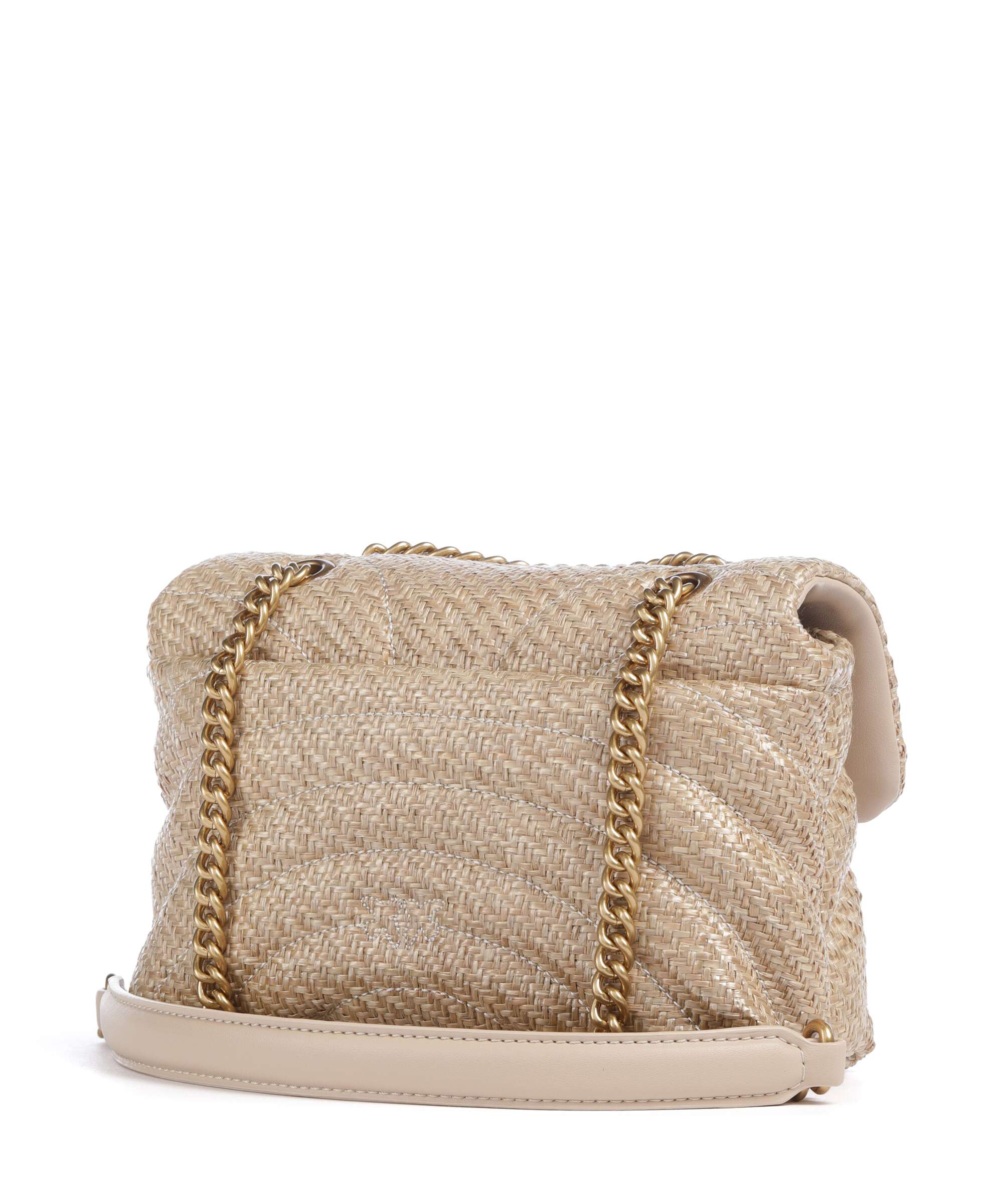 Pinko Love Puff Mini Shoulder bag beige/grigio fumo/antique gold