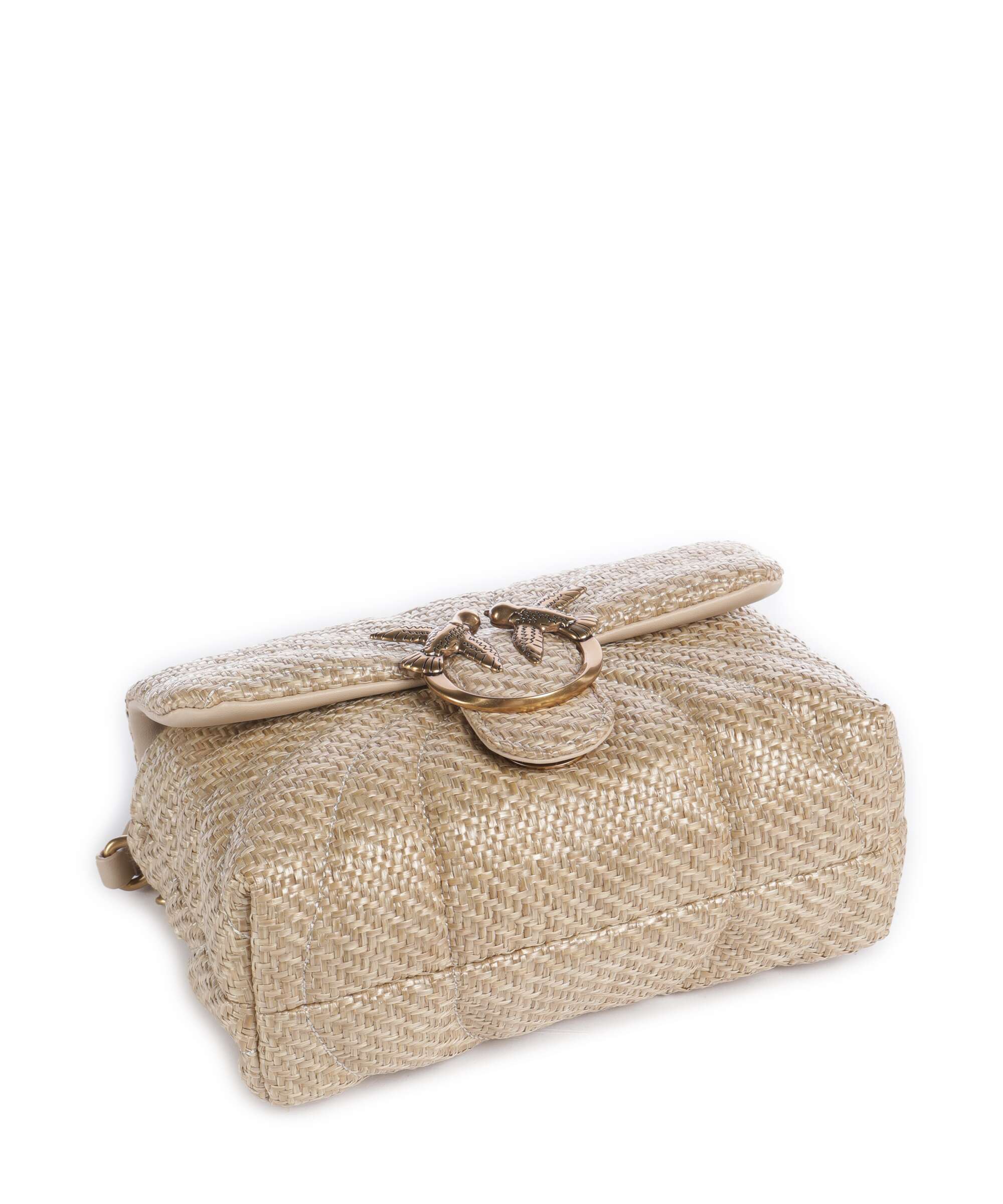 Pinko Love Puff Mini Shoulder bag beige/grigio fumo/antique gold
