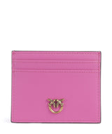 Pinko Credit card holder rosa flogo/antique gold