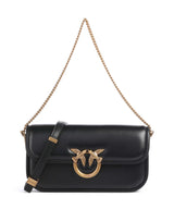 Pinko Love Box Baguette Axelremsväska nero/antique gold