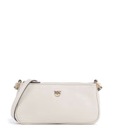 Pinko Half Moon Mini Crossover väska bianco seta/antique gold