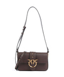 Pinko Love One Mini Slouchy Axelremsväska marrone castano/antique gold