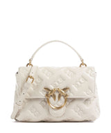 Pinko Love Lady Puff Mini Handväskor bianco seta/antique gold