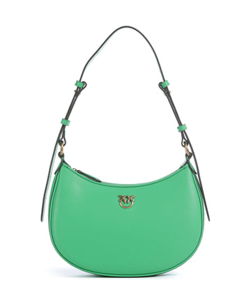 Pinko Half Moon Mini Axelremsväska verde isola/antique gold