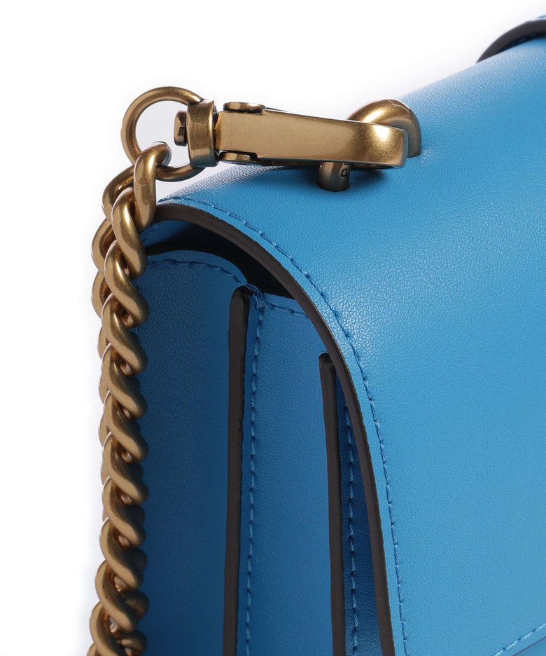 Pinko Love One Mini Crossbody bag azzurro dresda/antique gold