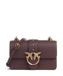 Pinko Love One Mini Crossover väska cioccolato amaro/antique gold