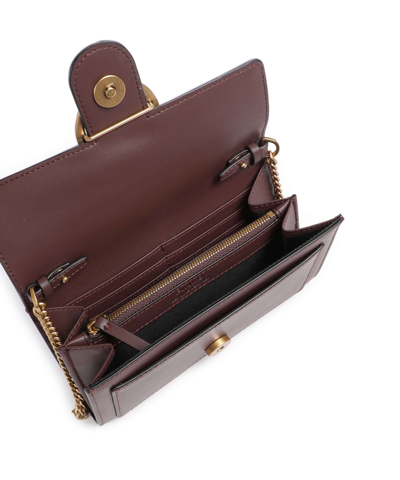 Pinko Love One Wallet cioccolato amaro/antique gold