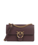 Pinko Love One Classic Axelremsväska cioccolato amaro/antique gold