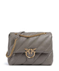 Pinko Love Puff Big Shoulder bag grigio asfalto/antique gold