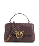 Pinko Love Lady Puff Classic Handväskor cioccolato amaro/antique gold