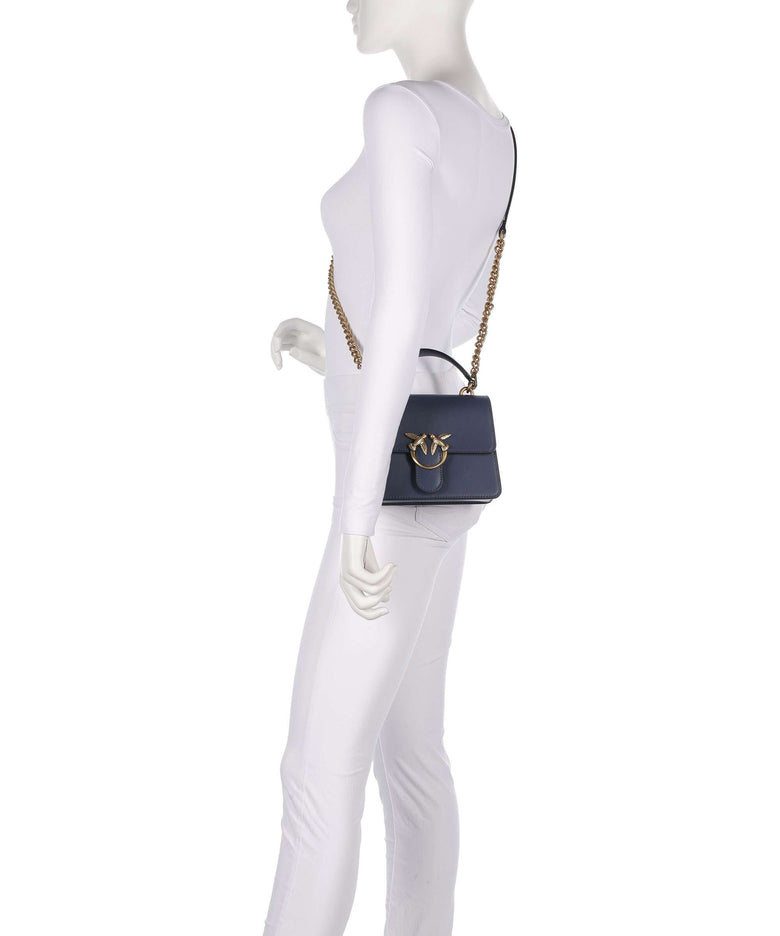 Pinko Love One Mini Handbag blu indaco ombroso/antique gold