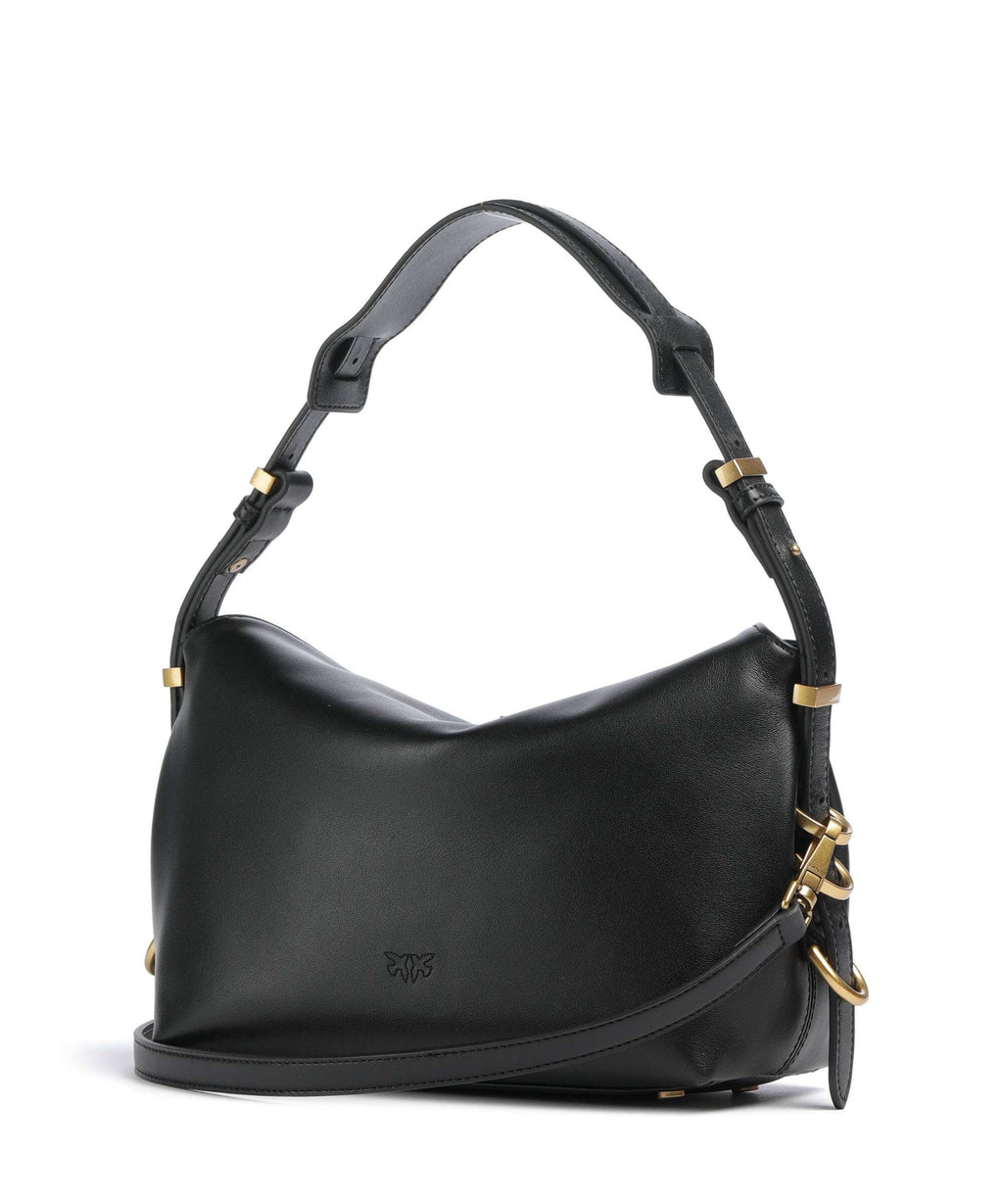 Pinko Saddle Horizontal Mini Shoulder bag nero/antique gold
