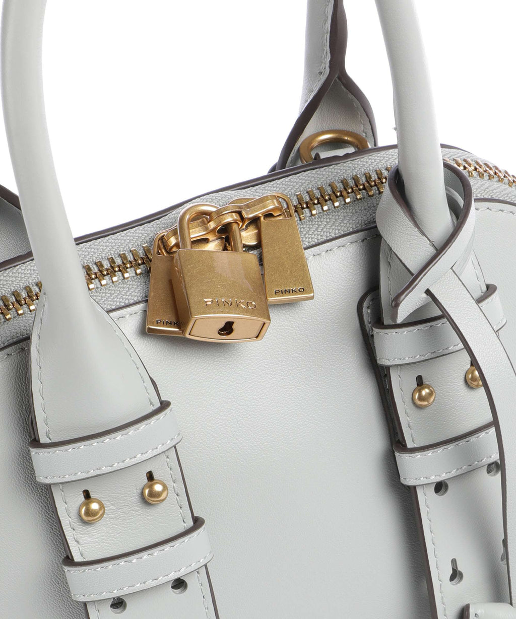 Pinko Bowling Mini Handbag grigio perla/antique gold