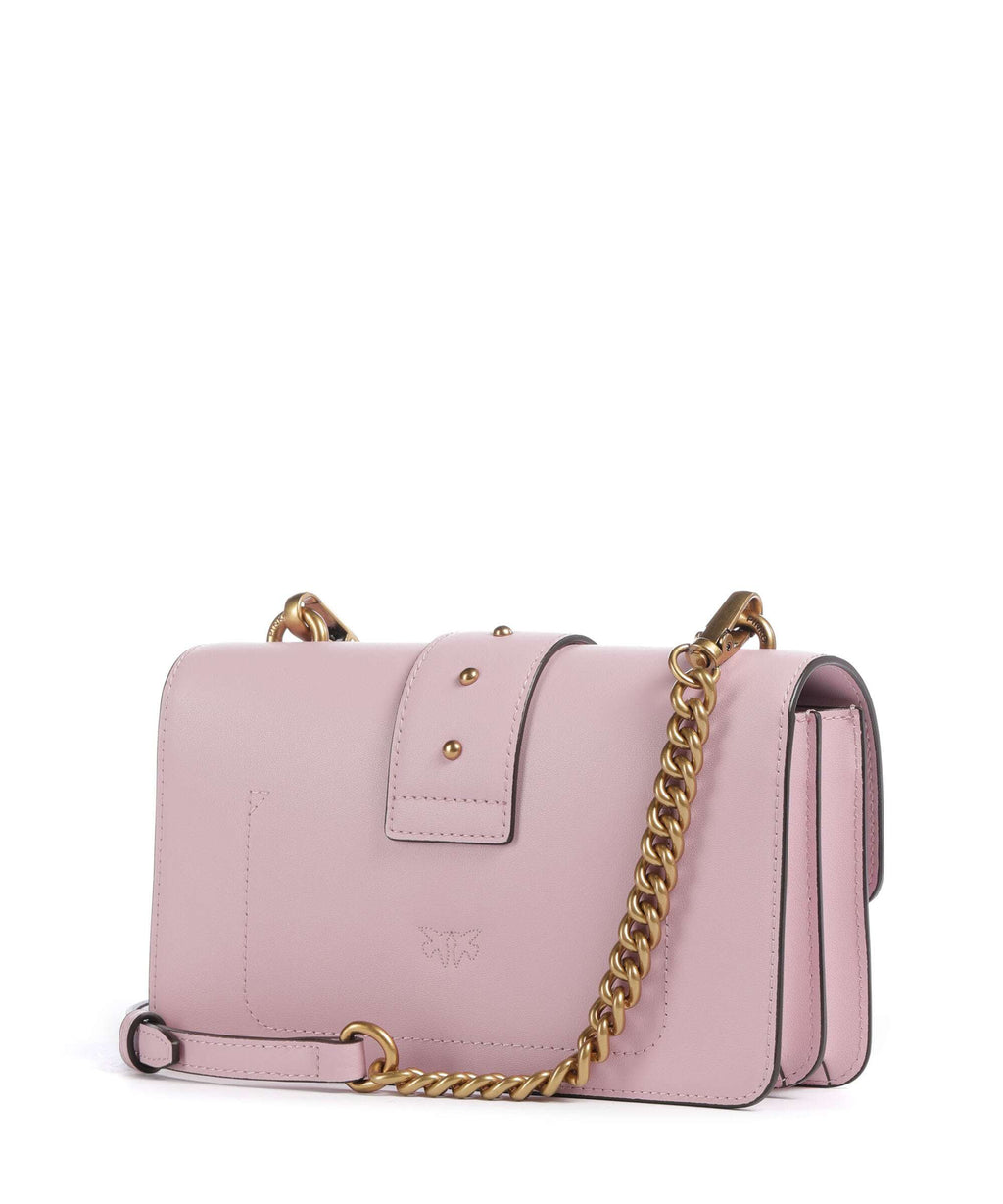 Pinko Love One Mini Crossbody bag rosa chiaro/antique gold