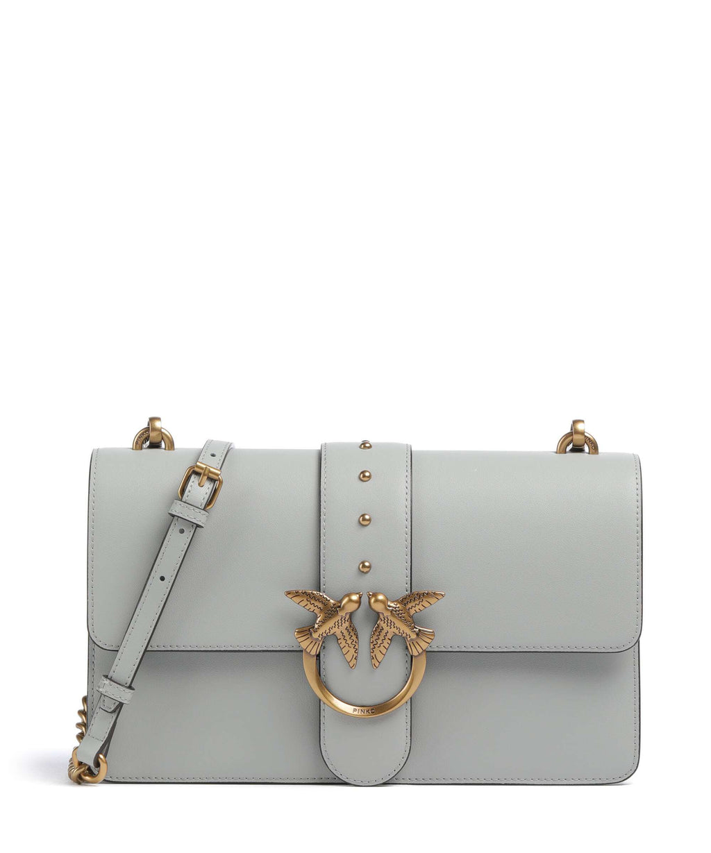 Pinko Love One Classic Crossbody bag grigio perla/antique gold
