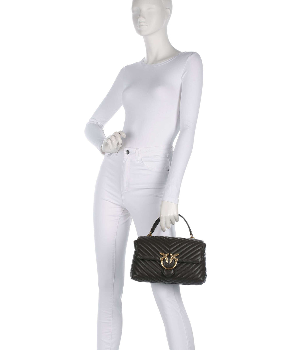 Pinko Love Lady Puff Classic Handbag verde fango/antique gold