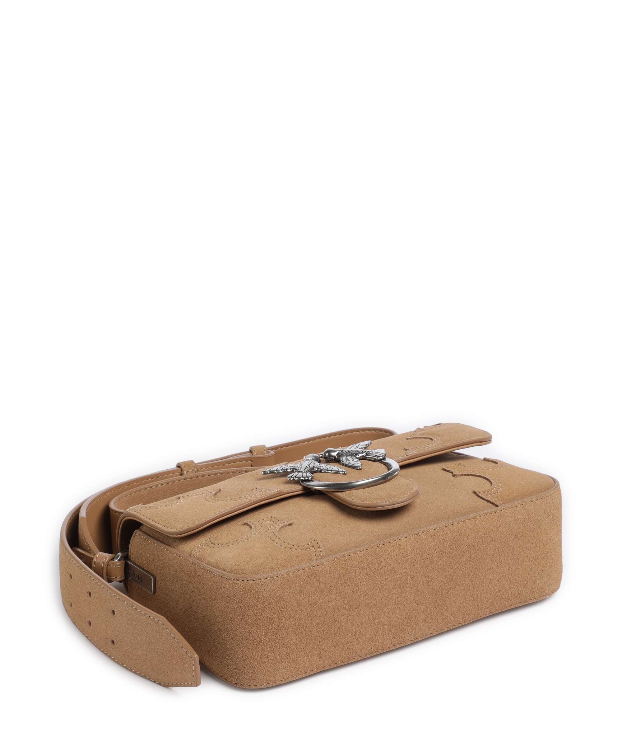 Pinko Love One Mini Slouchy Crossbody bag beige/scoiattolo/old silver