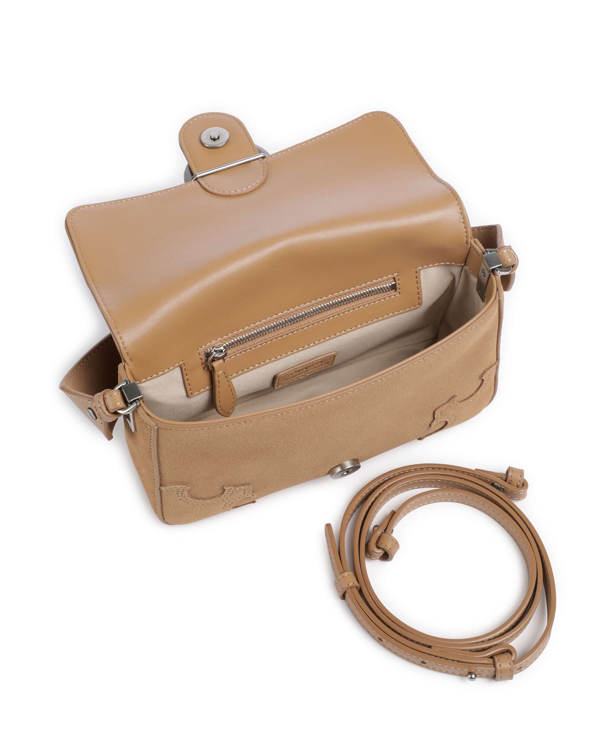 Pinko Love One Mini Slouchy Crossbody bag beige/scoiattolo/old silver
