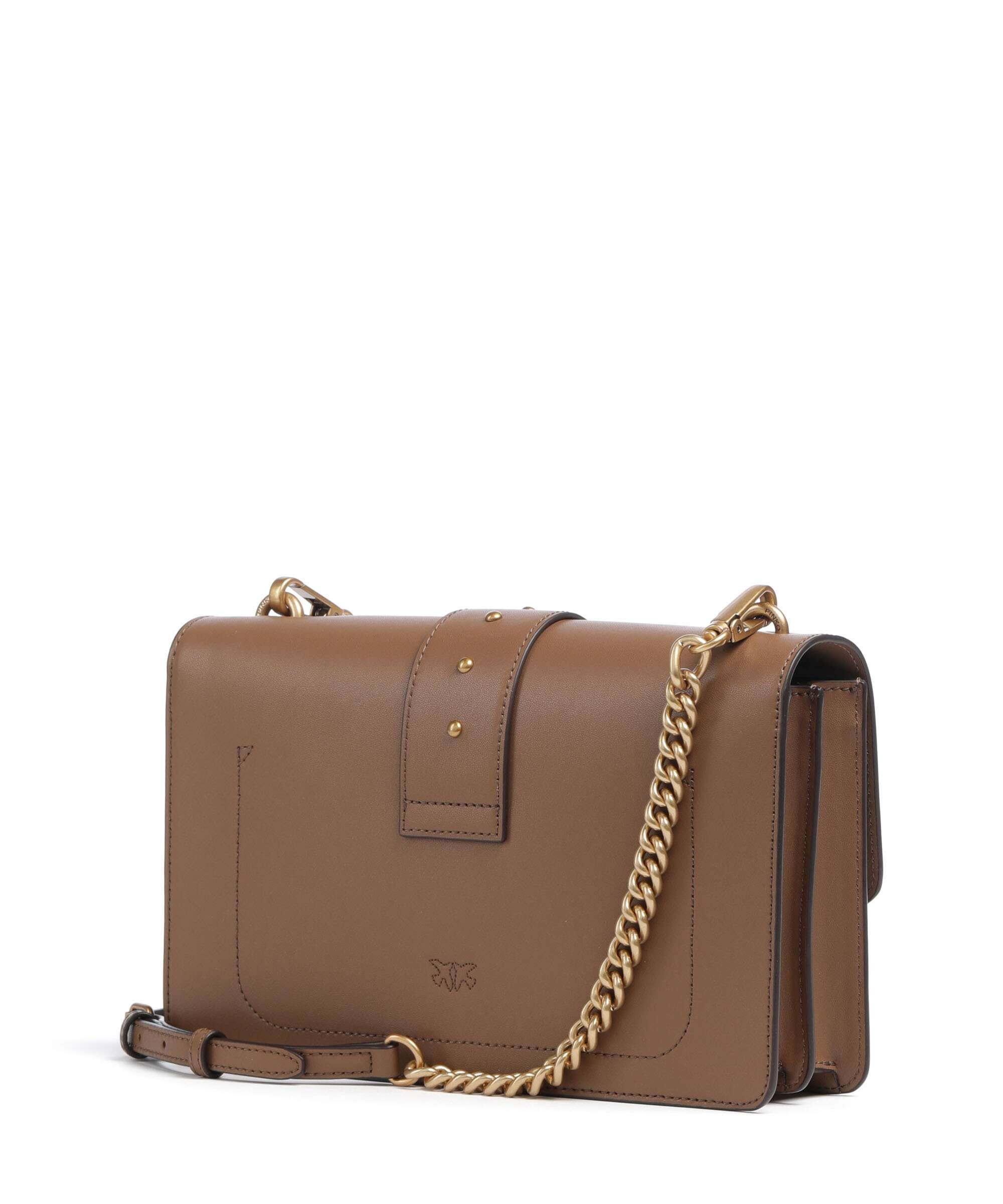 Pinko Love One Classic Crossbody bag marrone cognac/antique gold