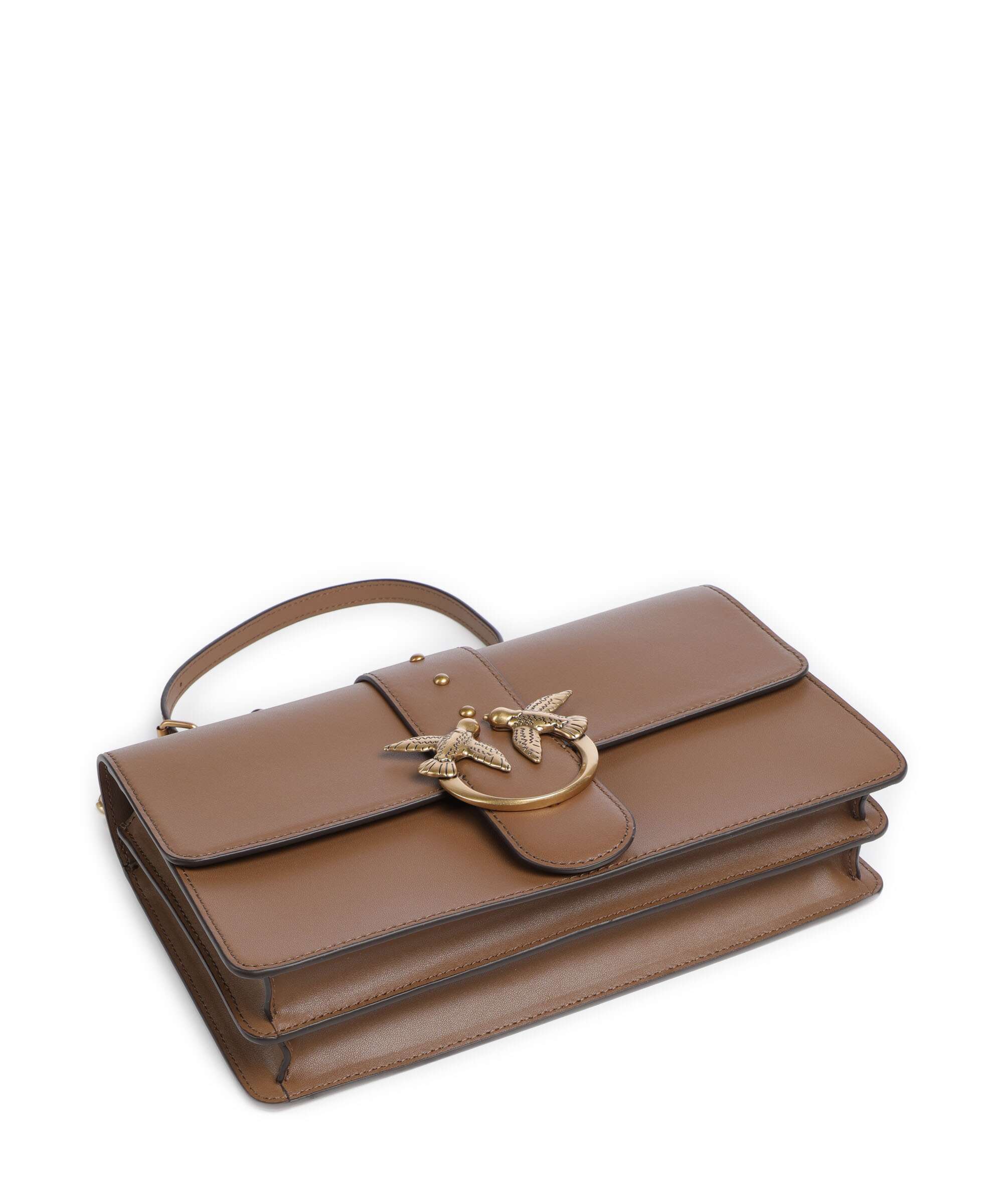 Pinko Love One Classic Crossbody bag marrone cognac/antique gold